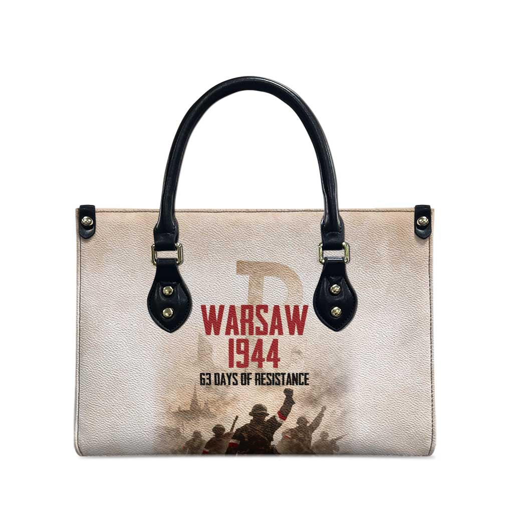 Polish Kotwica Warsaw Uprising 1944 Leather Bag 63 Days of Resistance WWII