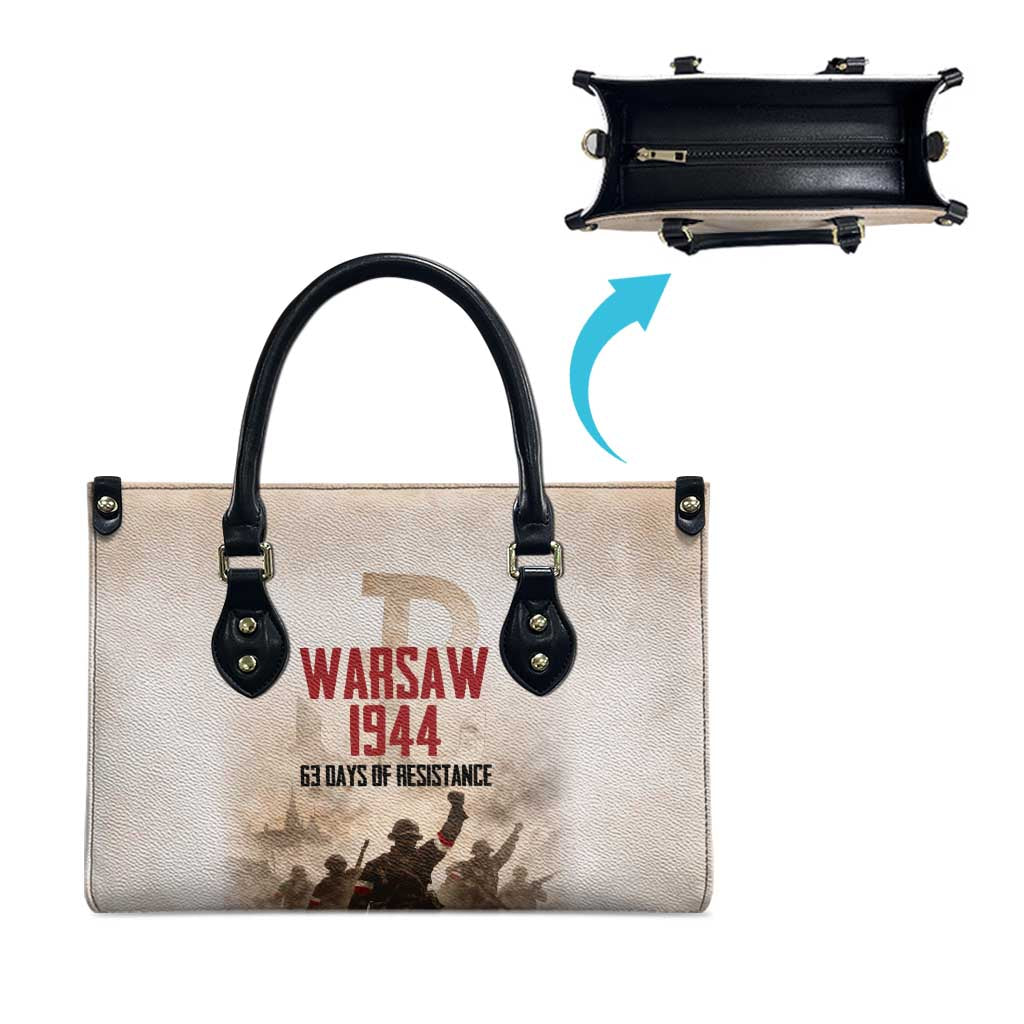 Polish Kotwica Warsaw Uprising 1944 Leather Bag 63 Days of Resistance WWII