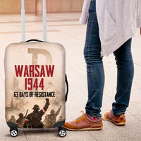 Polish Kotwica Warsaw Uprising 1944 Luggage Cover 63 Days of Resistance WWII