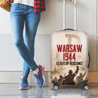 Polish Kotwica Warsaw Uprising 1944 Luggage Cover 63 Days of Resistance WWII