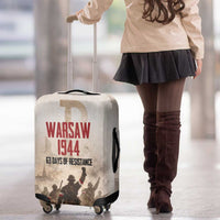 Polish Kotwica Warsaw Uprising 1944 Luggage Cover 63 Days of Resistance WWII