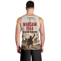 Polish Kotwica Warsaw Uprising 1944 Men Tank Top 63 Days of Resistance WWII