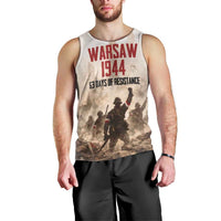 Polish Kotwica Warsaw Uprising 1944 Men Tank Top 63 Days of Resistance WWII