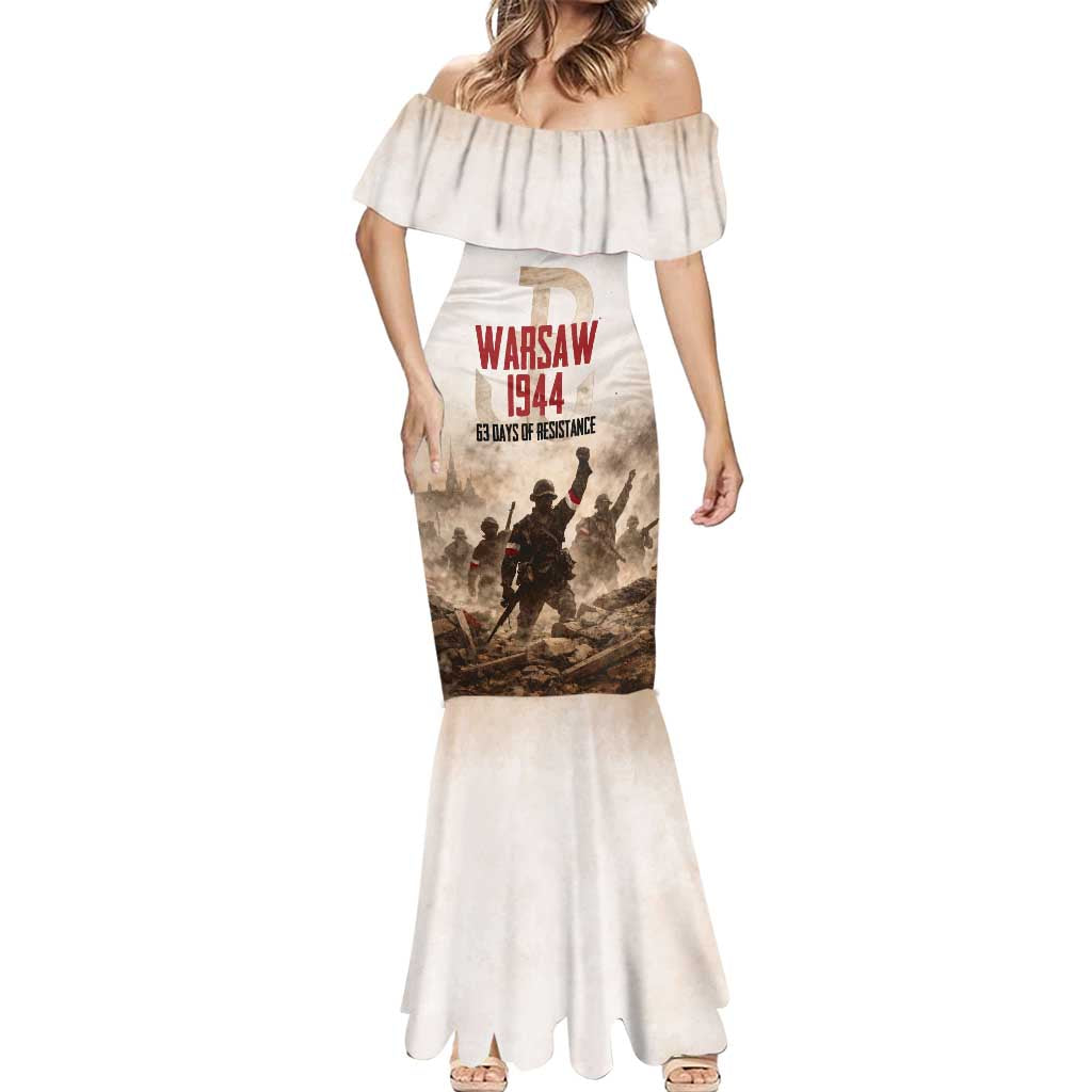 Polish Kotwica Warsaw Uprising 1944 Mermaid Dress 63 Days of Resistance WWII