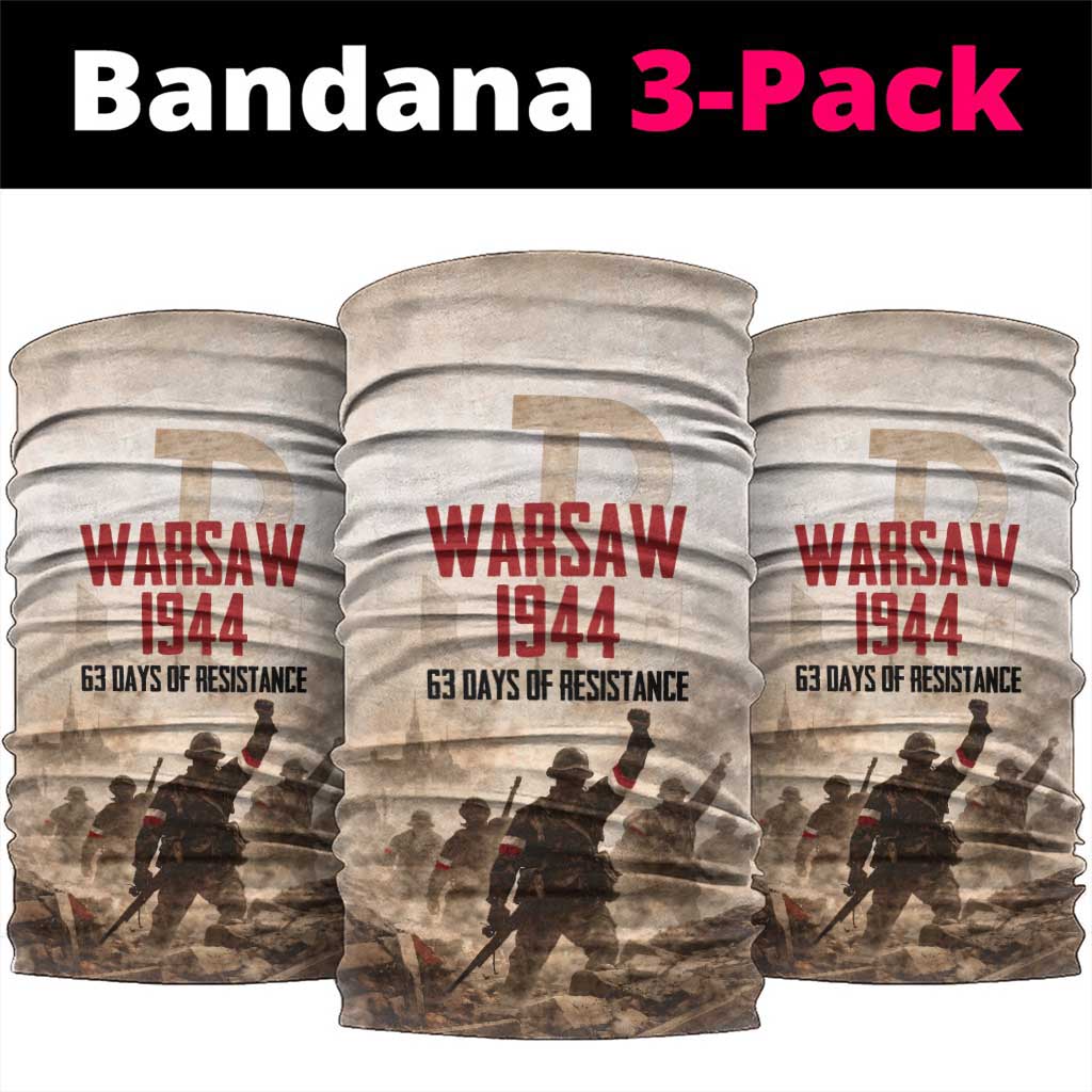 Polish Kotwica Warsaw Uprising 1944 Neck Gaiter 63 Days of Resistance WWII