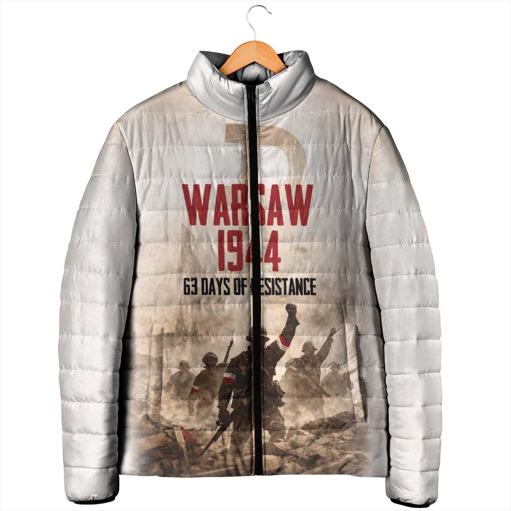 Polish Kotwica Warsaw Uprising 1944 Padded Jacket 63 Days of Resistance WWII
