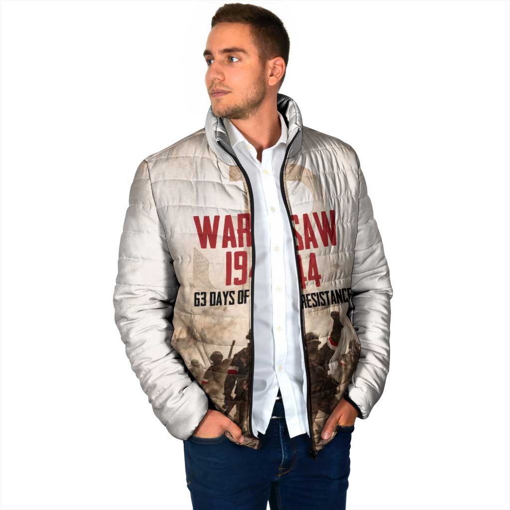 Polish Kotwica Warsaw Uprising 1944 Padded Jacket 63 Days of Resistance WWII