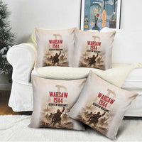 Polish Kotwica Warsaw Uprising 1944 Pillow Cover 63 Days of Resistance WWII