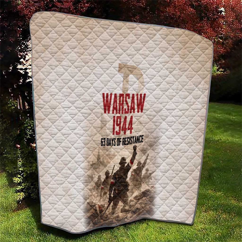 Polish Kotwica Warsaw Uprising 1944 Quilt 63 Days of Resistance WWII