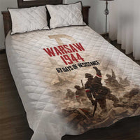 Polish Kotwica Warsaw Uprising 1944 Quilt Bed Set 63 Days of Resistance WWII