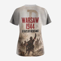 Polish Kotwica Warsaw Uprising 1944 Scrub Top 63 Days of Resistance WWII