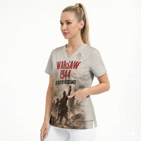 Polish Kotwica Warsaw Uprising 1944 Scrub Top 63 Days of Resistance WWII