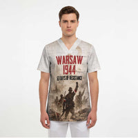 Polish Kotwica Warsaw Uprising 1944 Scrub Top 63 Days of Resistance WWII