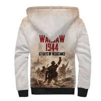 Polish Kotwica Warsaw Uprising 1944 Sherpa Hoodie 63 Days of Resistance WWII