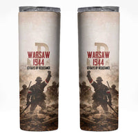Polish Kotwica Warsaw Uprising 1944 Skinny Tumbler 63 Days of Resistance WWII