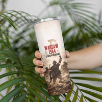 Polish Kotwica Warsaw Uprising 1944 Skinny Tumbler 63 Days of Resistance WWII