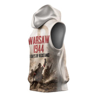 Polish Kotwica Warsaw Uprising 1944 Sleeveless Hoodie 63 Days of Resistance WWII
