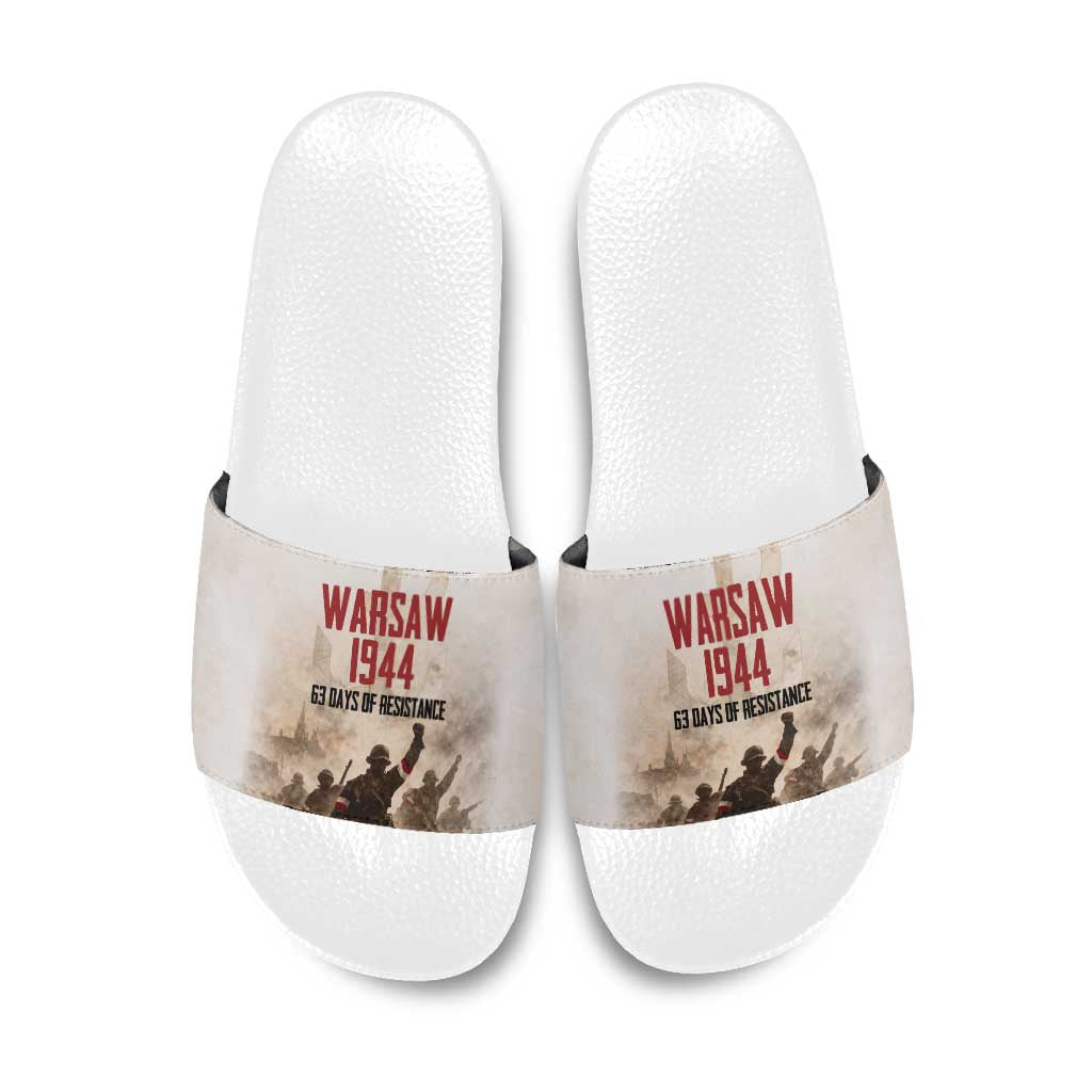 Polish Kotwica Warsaw Uprising 1944 Slide Sandals 63 Days of Resistance WWII
