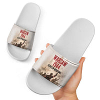 Polish Kotwica Warsaw Uprising 1944 Slide Sandals 63 Days of Resistance WWII