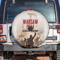 Polish Kotwica Warsaw Uprising 1944 Spare Tire Cover 63 Days of Resistance WWII