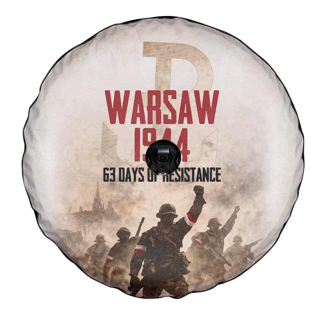 Polish Kotwica Warsaw Uprising 1944 Spare Tire Cover 63 Days of Resistance WWII