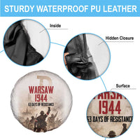 Polish Kotwica Warsaw Uprising 1944 Spare Tire Cover 63 Days of Resistance WWII