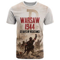 Polish Kotwica Warsaw Uprising 1944 T Shirt 63 Days of Resistance WWII