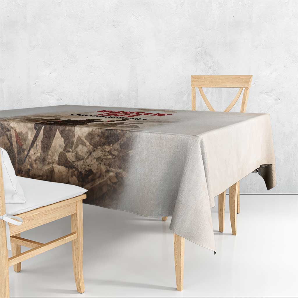 Polish Kotwica Warsaw Uprising 1944 Tablecloth 63 Days of Resistance WWII