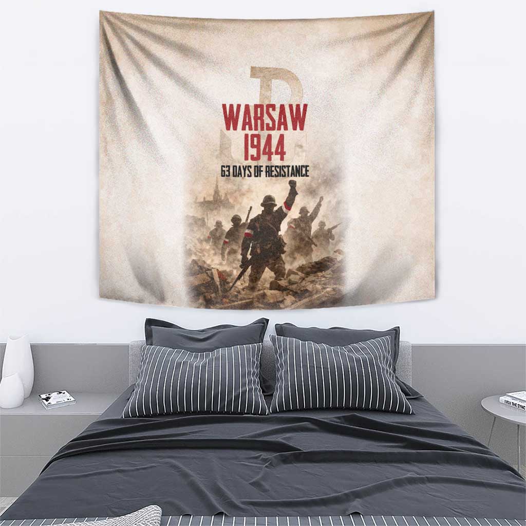 Polish Kotwica Warsaw Uprising 1944 Tapestry 63 Days of Resistance WWII