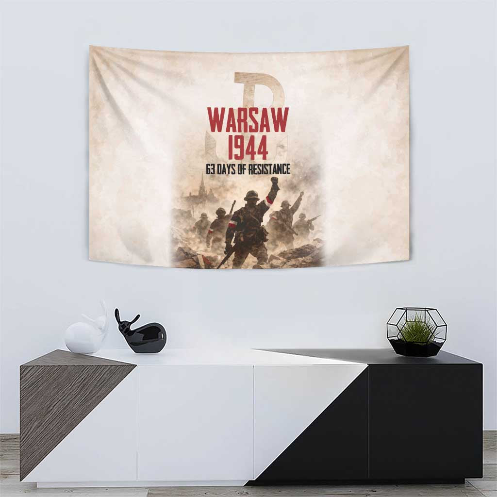 Polish Kotwica Warsaw Uprising 1944 Tapestry 63 Days of Resistance WWII