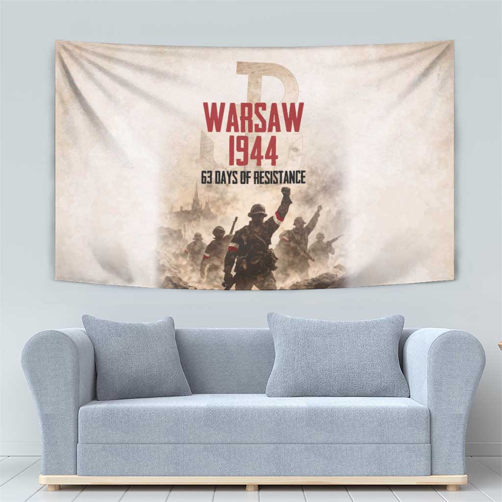 Polish Kotwica Warsaw Uprising 1944 Tapestry 63 Days of Resistance WWII