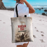 Polish Kotwica Warsaw Uprising 1944 Tote Bag 63 Days of Resistance WWII