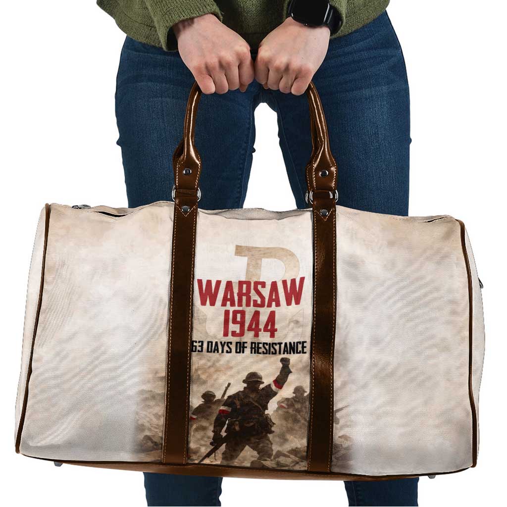 Polish Kotwica Warsaw Uprising 1944 Travel Bag 63 Days of Resistance WWII