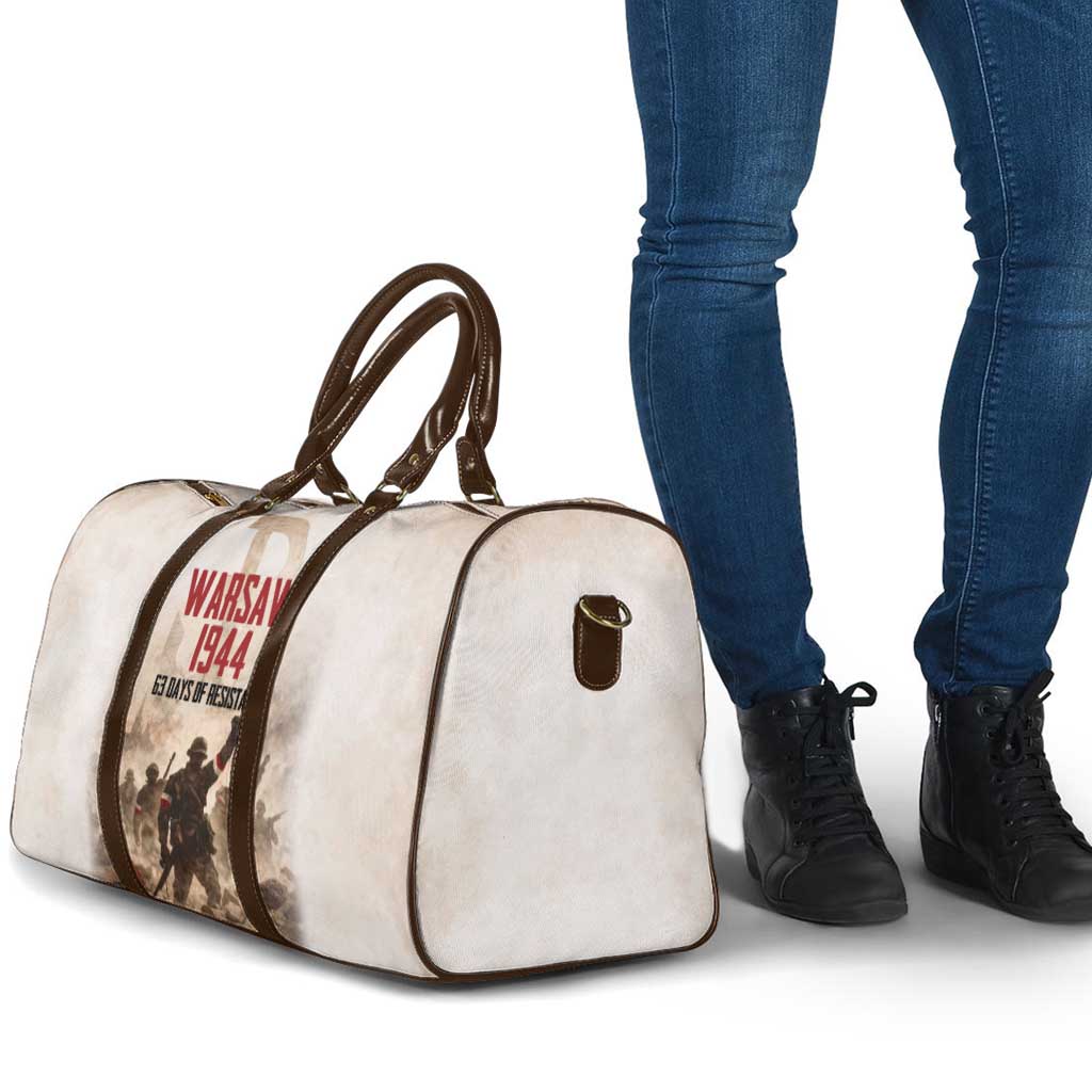 Polish Kotwica Warsaw Uprising 1944 Travel Bag 63 Days of Resistance WWII