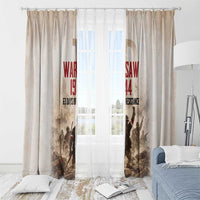 Polish Kotwica Warsaw Uprising 1944 Window Curtain 63 Days of Resistance WWII