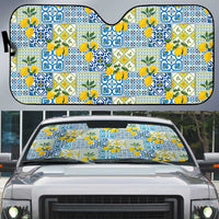 Sicily Italy Lemon Maiolica Auto Sun Shade Sicilian Citrus Tile Mediterranean Art