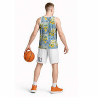 Sicily Italy Lemon Maiolica Basketball Jersey Sicilian Citrus Tile Mediterranean Art