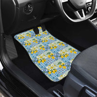 Sicily Italy Lemon Maiolica Car Mats Sicilian Citrus Tile Mediterranean Art