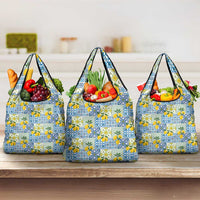 Sicily Italy Lemon Maiolica Grocery Bag Sicilian Citrus Tile Mediterranean Art