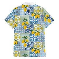 Sicily Italy Lemon Maiolica Hawaiian Shirt Sicilian Citrus Tile Mediterranean Art