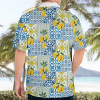 Sicily Italy Lemon Maiolica Hawaiian Shirt Sicilian Citrus Tile Mediterranean Art