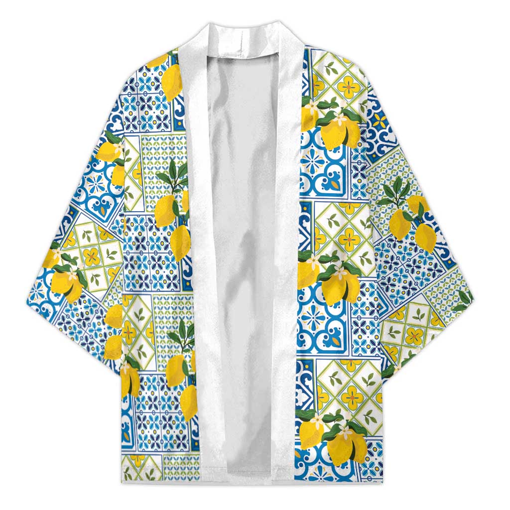 Sicily Italy Lemon Maiolica Kimono Sicilian Citrus Tile Mediterranean Art
