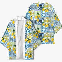 Sicily Italy Lemon Maiolica Kimono Sicilian Citrus Tile Mediterranean Art
