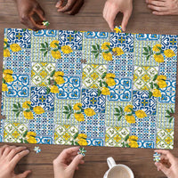 Sicily Italy Lemon Maiolica Puzzle Sicilian Citrus Tile Mediterranean Art