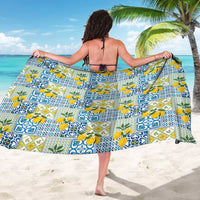 Sicily Italy Lemon Maiolica Sarong Sicilian Citrus Tile Mediterranean Art