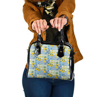 Sicily Italy Lemon Maiolica Shoulder Handbag Sicilian Citrus Tile Mediterranean Art