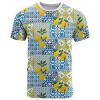 Sicily Italy Lemon Maiolica T Shirt Sicilian Citrus Tile Mediterranean Art
