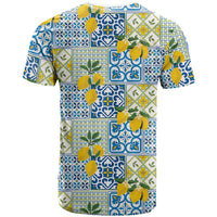 Sicily Italy Lemon Maiolica T Shirt Sicilian Citrus Tile Mediterranean Art