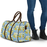 Sicily Italy Lemon Maiolica Travel Bag Sicilian Citrus Tile Mediterranean Art