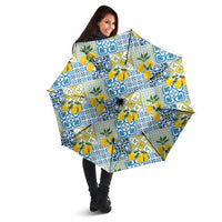 Sicily Italy Lemon Maiolica Umbrella Sicilian Citrus Tile Mediterranean Art